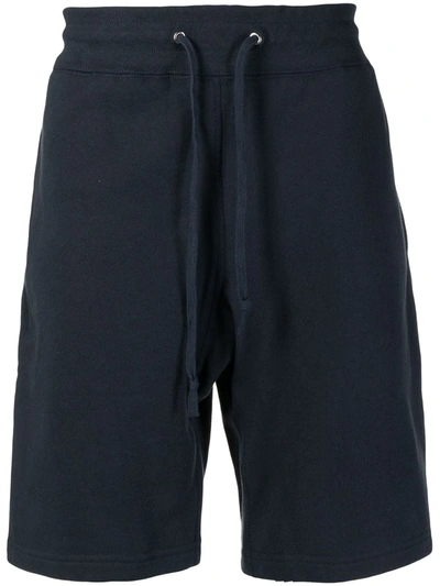 Suicoke Drawstring-waist Cotton Track Shorts In Blau