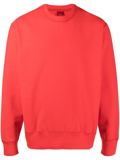 Suicoke Long-sleeved Cotton Sweatshirt In Rot