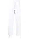 Suicoke Drawstring-waist Cotton Track Trousers In Grau