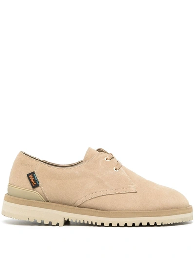 Suicoke Dare Sevab Suede Derby Shoes In Nude