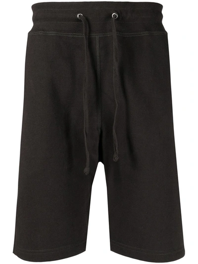 Suicoke Drawstring-waist Cotton Track Shorts In Schwarz