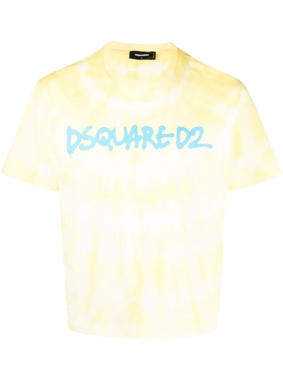 Dsquared2 Logo-print Short-sleeve T-shirt In Gelb