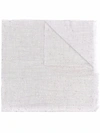 Brunello Cucinelli Silk-cashmere Blend Sequinned Scarf In Grau