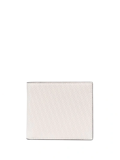 Fendi Ff Monogram Wallet In Weiss