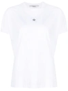 Stella Mccartney Iridescent-star Cotton T-shirt In Weiss