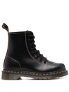 DR. MARTENS' LACE-UP LEATHER BOOTS