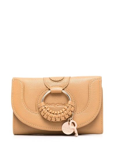 See By Chloé Hana Tri-fold Wallet In Nude