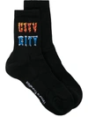Rabanne Black Kimura Tsunehisa Edition 'city' Socks In Black