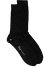 Suicoke Logo-print Ankle Socks In Black