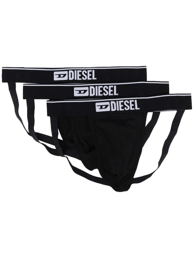 Diesel 三角内裤套装（三件装） In Black