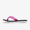 Nike Bella Kai Women's Slides In Black,fire Pink,white