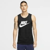 Nike Futura Icon Logo Vest T Shirt Black In Black