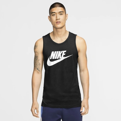 Nike Men's Sportswear Logo Tank Top In Black