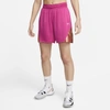Nike Dri-fit Isofly Women's Basketball Shorts In Active Pink,light Madder Root,white