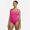 Nike Essential U-back Women's 1-piece Swimsuit In Pink Prime
