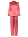 La Perla Women's Silk Pajamas In Rose Noisette