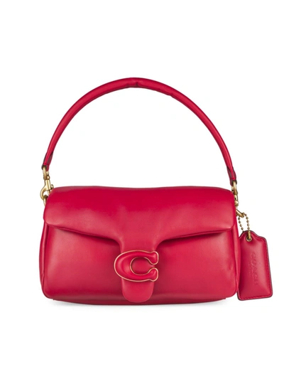 Coach Pillow Tabby 26 Leather Shoulder Bag In Red Apple