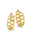 Saks Fifth Avenue 14k Gold Chain Hoop Earrings In Yellow