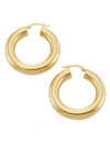 Saks Fifth Avenue 14k Gold Tube Hoop Earrings In Yellow