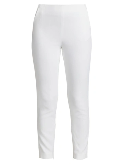 Giorgio Armani Main Cady Slim-leg Pants In Brilliant White