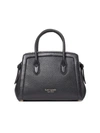 Kate Spade Large `knott` Pebbled Leather Satchel In Nero