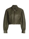 LAMARQUE KARRY CROPPED LEATHER JACKET