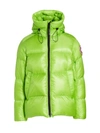 Canada Goose Crofton Hooded Puffer Jacket In Green Aste