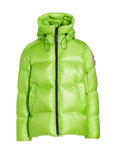 Canada Goose Crofton Hooded Puffer Jacket In Green Aste