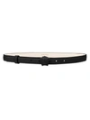 Versace La Medusa Leather Belt In Black