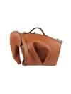 Loewe Men's Elephant Large Crossbody Bag In Brown