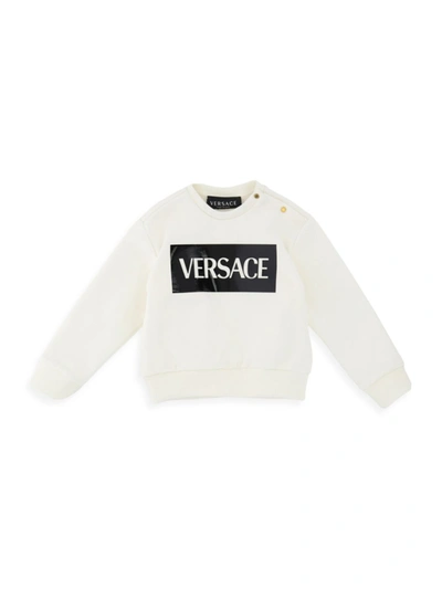 Versace Babies' Little Kid's & Kid's Logo Sweatshirt In White