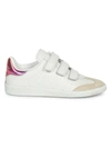 ISABEL MARANT BETH LEATHER LOW-TOP SNEAKERS
