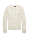 Polo Ralph Lauren Julianna Cashmere Cable-knit Sweater In Cream