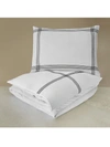 Downtown Company Madison 3-piece Embroidered Bedding Set In White Black