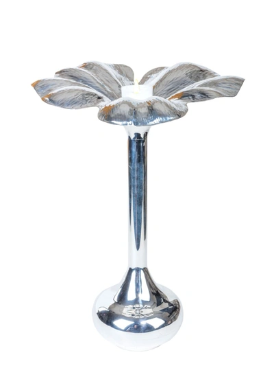 Nomi K Medium Silver Flower Vase
