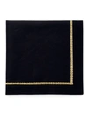 Nomi K Gold Braided Trim Napkin