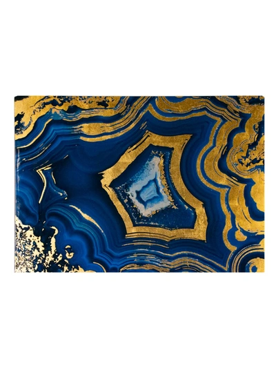 Nomi K Lacquered Stone Placemat In Blue