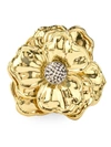 Nomi K Crystal Studded Center Napkin Ring In Gold