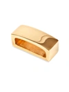 NOMI K GOLD-PLATED 4-PIECE CURVED RECTANGLE NAPKIN RING SET