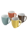 Nambe Pop Collection By Robin Levien 4-pc. Mug Set In Open Misce