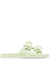 Viktor & Rolf X Melissa Blossom Wide Slip-on Sandals In Green