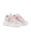 Dolce & Gabbana Panelled Chunky Sole Sneakers In White