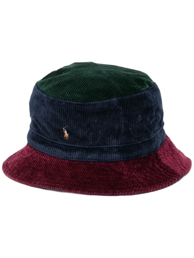 Polo Ralph Lauren Kids' Logo-embroidered Corduroy Bucket Hat In Red