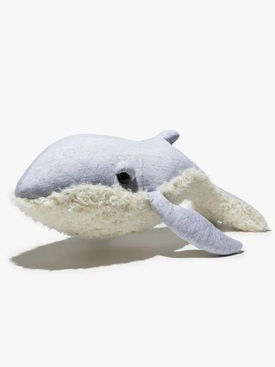 Bigstuffed Kids' Big Grandpa Whale Stuffed Toy In Grey