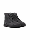 Age Of Innocence Gents Lace-up Suede Ankle Boots In Grey
