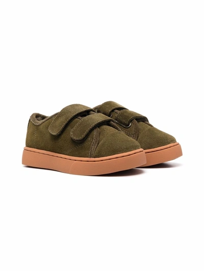Age Of Innocence Kids' Gents Touch-strap Suede Trainers In Green