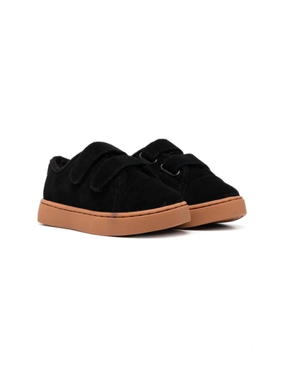 Age Of Innocence Kids' Gents Touch-strap Suede Trainers In Black