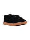 Age Of Innocence Gents Touch-strap Suede Sneakers In Black
