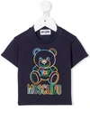 Moschino Teddy Bear Motif T-shirt In Blue