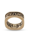 Vivienne Westwood Scilly Engraved Square Ring In Gold